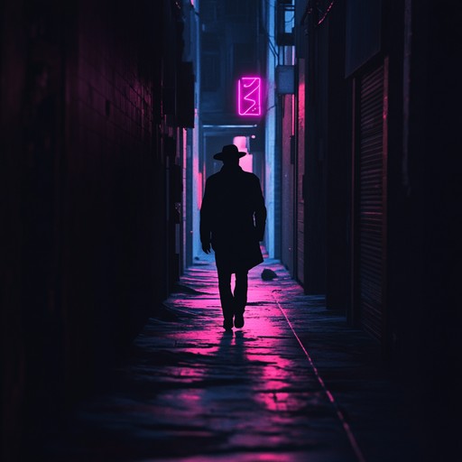 A phonk track set in a nocturnal urban environment, delivering an intense auditory experience with heavy atmospheric beats, evoking scenes of a high stakes chase through the dark city streets. The track combines deep basslines and eerie samples to create a suspenseful ambiance.