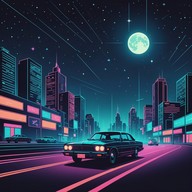 neon lights shimmer in darkness