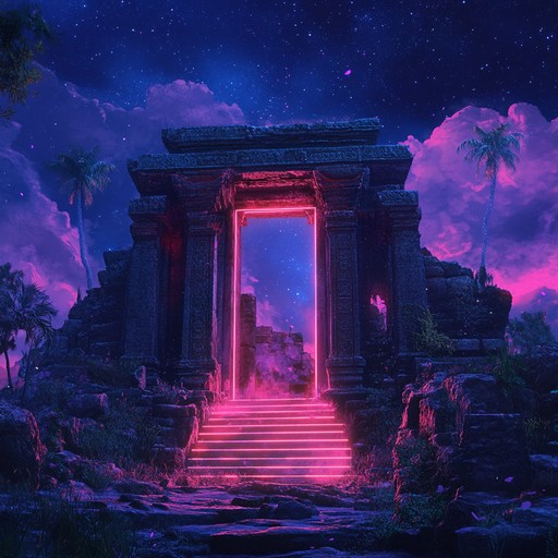 This instrumental piece fuses futuristic electronic textures with ancient scales and rhythms, creating an evocative soundscape where the past collides with the future. Ethereal synths whisper over tribal percussion, evoking images of neon lit ruins and forgotten civilizations awakening.