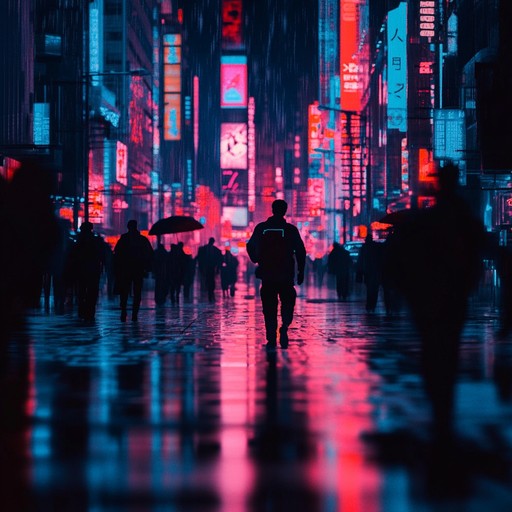 A night in the city where neon lights reflect off shiny streets, and the mood is weighted with anticipation. The groove keeps pumping but there's a constant edge in the air, creating a perfect blend of rhythmic drive and suspense. The instrumental layers interplay to create a cinematic soundscape that pulls you into a story of urban mystery and intrigue.