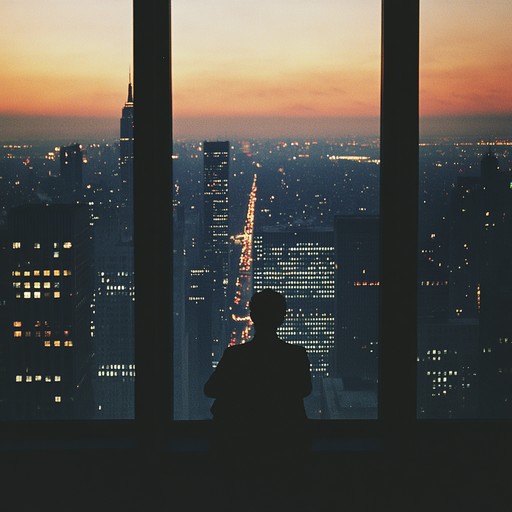 An ambient instrumental piece that portrays the feeling of loneliness and isolation within the towering glass skyscrapers of the corporate world. The music uses soft synthesizer tones and minimalistic arrangements to evoke the emptiness of modern corporate life, reflecting on the solitude experienced in vast urban environments.