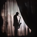 sultry melodies unfolding in dim, intimate cabaret setting