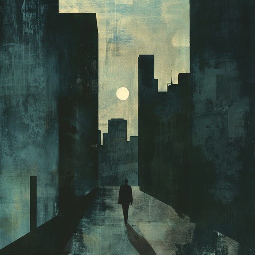 Imagine the silence of a nocturnal urban landscape, filled with the echoes of unfulfilled dreams, carried by a slow rap rhythm interlaced with deeply melancholic piano sounds