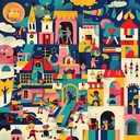 upbeat, playful melodies with whimsical electronic sounds