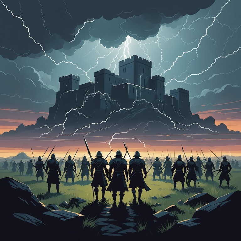 Combining the grandiosity of symphonic arrangements with the raw power of rock elements, this track is a tumultuous journey through a soundscape filled with dramatic crescendos and intense breakdowns, mimicking the chaos of a forgotten mystical era.