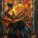 passionate spanish guitar melodies under moonlit skies