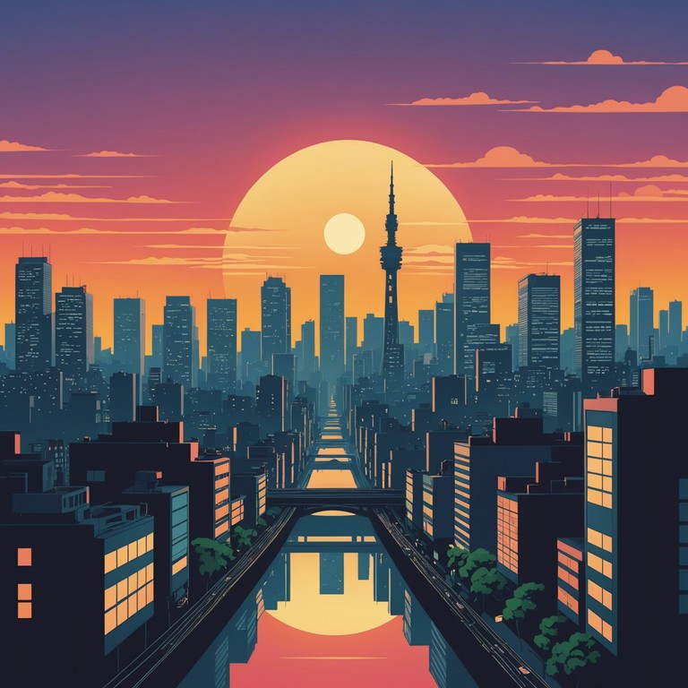 This track embodies the energetic pulse of tokyo at dawn, with an uplifting, vibrant melody that captures the essence of a new day in the bustling city. The music will use the shamisen to blend traditional japanese sounds with modern j pop influences, creating an inspiring and hopeful ambiance.