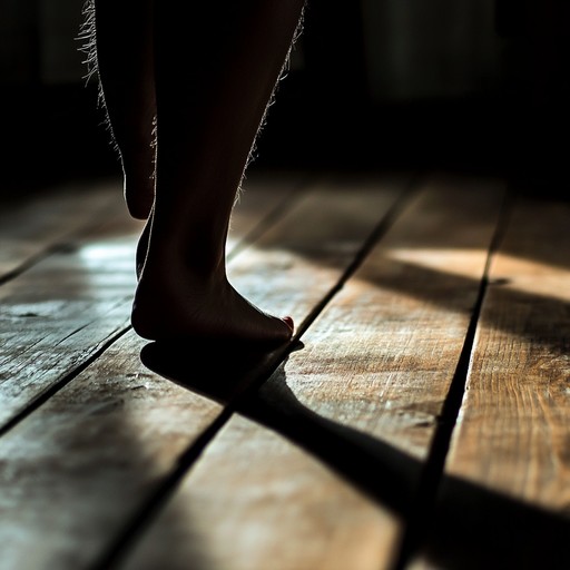 Foot stomps and claps intertwine with echoes, forming a minimalist soundscape that mirrors inner reflection's cadence.