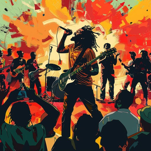 A compelling instrumental rooted in reggae traditions, spiced with intense rhythms and a rebellious spirit. This anthem captures the vibe of revolution, using strong basslines and offbeat guitar to create a pulse of resistance. Bright horns and lively percussion lift the track's momentum, inspiring empowerment and defiance among listeners, driving a sense of solidarity in standing for their rights. A compelling instrumental rooted in reggae traditions, spiced with intense rhythms and a rebellious spirit. This anthem captures the vibe of revolution, using strong basslines and offbeat guitar to create a pulse of resistance. Bright horns and lively percussion lift the track's momentum, inspiring empowerment and defiance among listeners, driving a sense of solidarity in standing for their rights.