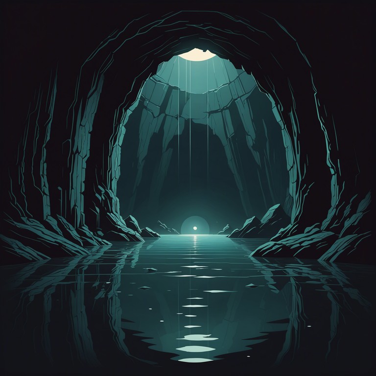 Imagine descending into an unfamiliar, dark abyss, echos swirl around you contradicting senses and orientation in a vast, open cavern. Each note captures the echo of loneliness and the foreboding silence of the unknown.