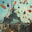 bold instrumental celebrating the russian navy's tradition and energy