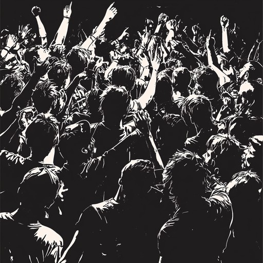 An intense hardcore punk track with rebellious energy and unyielding aggression, incorporating ferocious guitar riffs and dynamic drum beats, aiming to inspire a sense of empowerment and raw intensity. An intense hardcore punk track with rebellious energy and unyielding aggression, incorporating ferocious guitar riffs and dynamic drum beats, aiming to inspire a sense of empowerment and raw intensity.