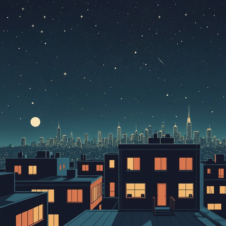 A more urban centric view, this version focuses on the vibrant life and emotional undercurrents of city nights. It emphasizes a connection with the metropolis' rhythmic heartbeat through soulful musical expressions and ambient overtones.