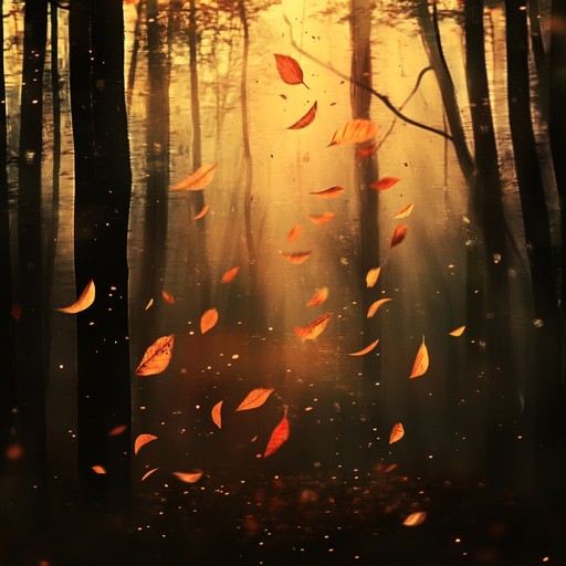 A serene instrumental ballad featuring a delicate interplay between acoustic guitar and flute, painting a tranquil autumn landscape. Gentle melodies drift like falling leaves, creating an ambience of calm reflection and timeless beauty