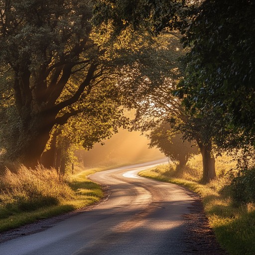 An instrumental piece with a soothing acoustic guitar, capturing the essence of a peaceful sunrise over the southern countryside, perfect for moments of reflection and tranquility