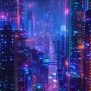 retro futuristic soundscape, pulsating synths, euphoric melodies driving tides