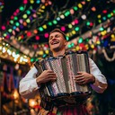 upbeat polka tune with a groovy modern twist