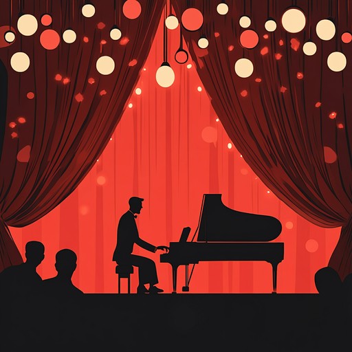 An uplifting instrumental piece that blends lively piano melodies with jazzy undertones, evoking the vibrant atmosphere of a 1920s cabaret show. The song invites listeners to immerse themselves in the carefree and spirited ambiance of a bustling cabaret hall, with playful rhythms and whimsical tunes that encourage lightheartedness and joy. An uplifting instrumental piece that blends lively piano melodies with jazzy undertones, evoking the vibrant atmosphere of a 1920s cabaret show. The song invites listeners to immerse themselves in the carefree and spirited ambiance of a bustling cabaret hall, with playful rhythms and whimsical tunes that encourage lightheartedness and joy.