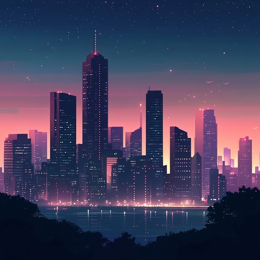 A fusion of ambient synths and rhythmic urban beats creates a captivating instrumental track. The music unfolds like a story of dreams in the cityscape, with each note painting a vivid picture of ambition and hope amidst towering skyscrapers.