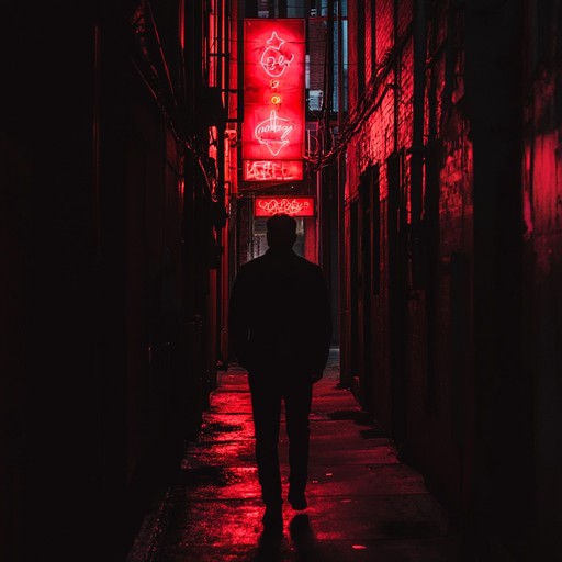 An enigmatic k pop instrumental blending dark synths and haunting melodies, capturing the essence of midnight urban landscapes and hidden emotions