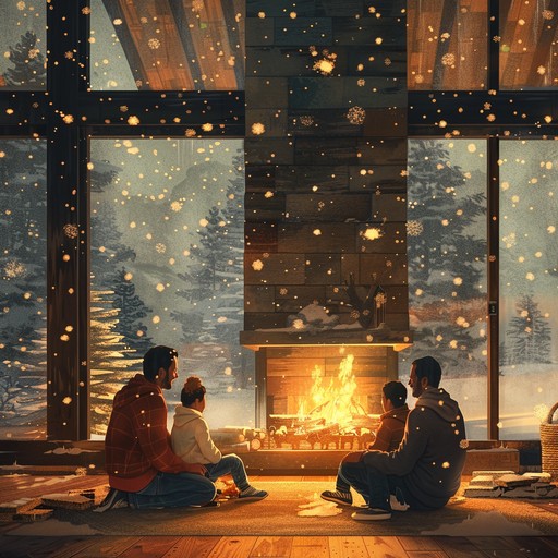 This heartwarming instrumental tune features gentle melodies that evoke the cozy, nostalgic feeling of a family gathering on a snowy evening. With soft strings and delicate touches of piano, it captures the essence of togetherness and love during the holiday season, creating a perfect background for cherished moments with loved ones.