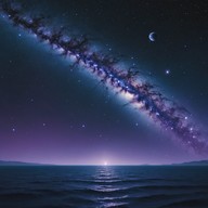 serene, ethereal waves under starlit skies.