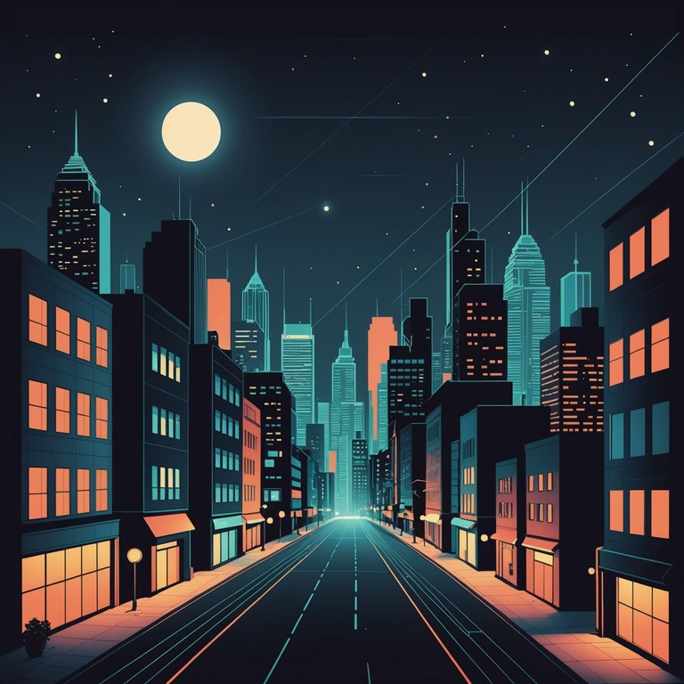 This track radiates the energetic vibe of a bustling city at night, embodied through lush soundscapes and pulsating rhythms that paint a picture of urban life. The composition captures the essence of city lights sparkling against the dark sky, with layers of sounds providing a vibrant, full bodied experience.