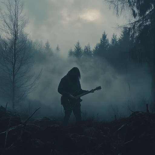 The track focuses on combining heavy, distorted guitar riffs with eerie atmospheric synths and dynamic breakdowns, creating a soundscape that feels both menacing and mysterious. The shifts between aggression and tension leave listeners on the edge