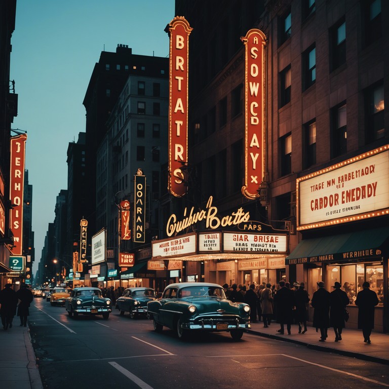 This instrumental features a touching piano melody evoking a romantic, nostalgic atmosphere reminiscent of classic broadway shows. It's designed to transport listeners back to the golden era of theatre with its majestic and sentimental hues.