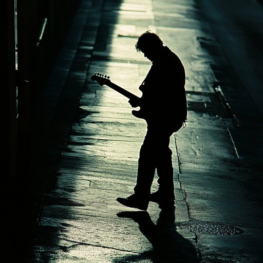 A stormy night unfurls through growling guitar riffs, narrating conflict and melancholy in a gritty blues rock style.