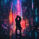 a futuristic romantic melody blending technology with emotion