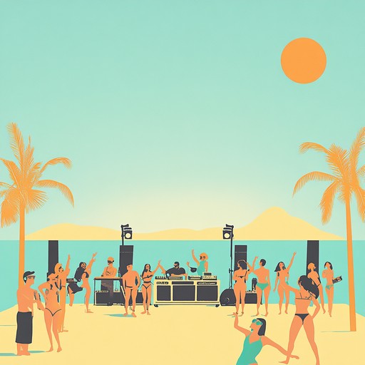 An upbeat, catchy instrumental song combining tropical music elements with quirky electronic sounds. Perfect for a fun and lively beach party atmosphere, it keeps listeners hooked with its surprising and playful changes.