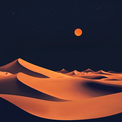 Traditional instruments and synthesizers interwoven to create an otherworldly k pop experience, evoking the magic of nocturnal desert landscapes with vibrant beats.