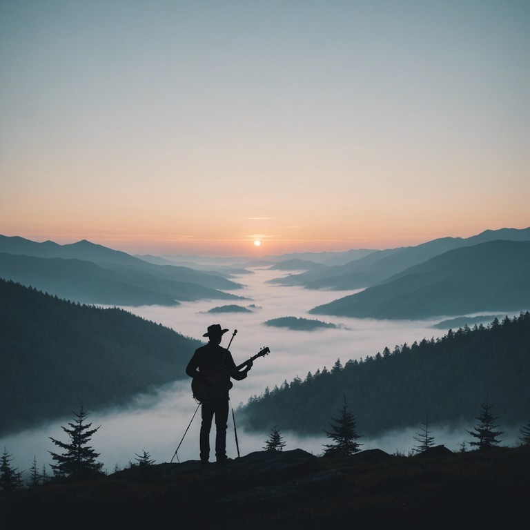 This piece employs traditional bluegrass elements heightened with suspenseful strings and engaging rhythmic changes to build tension, mimicking the enigmatic aura that often surrounds the appalachian mountains. Haunting melodies echo the depth and complexity of the landscape, shifting dynamically to reflect shifts in the mountain winds.