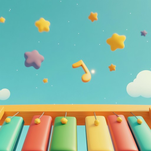 An energetic xylophone tune that captures the magic of rainbows, encouraging children to dream and play through vibrant sounds