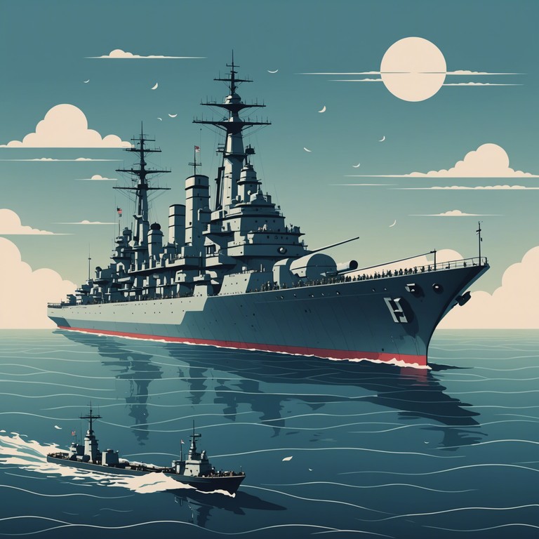 This composition captures the powerful spirit of the russian navy, combining traditional melodies with robust and heroic rhythms that evoke the valor and history of seafaring warriors. The track is designed to uplift and energize, filled with harmonic depths that reflect the tumultuous yet proud path of maritime soldiers.