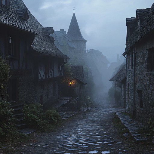 A haunting composition that evokes the feeling of walking through a mist covered, abandoned village at dusk. Subtle soundscapes build a texture of melancholy and introspection, capturing the essence of forgotten tales and timeless solitude.