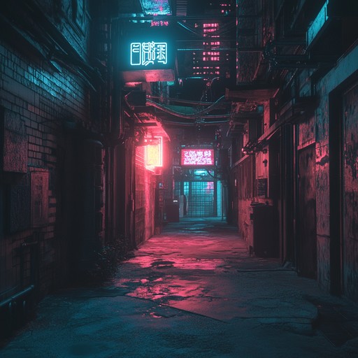 A suspenseful instrumental blending retro synth melodies with atmospheric soundscapes, creating a mysterious journey through neon lit streets.