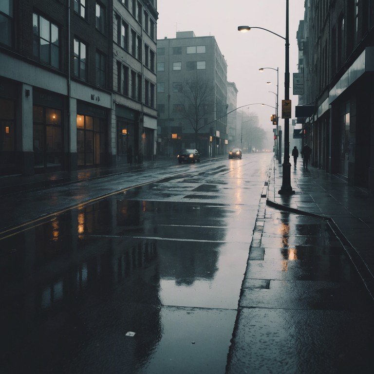 This track blends melancholic memories with the contemporary rhythm of the city. It layers trip hop beats beneath dreamy synth melodies, creating a sound that walks you through foggy urban mornings. It's a reflective piece, where each note feels like a step through empty alleyways bathed in the early sunrise, invoking the quiet of abandoned spaces and the faint echoes of distant conversations.