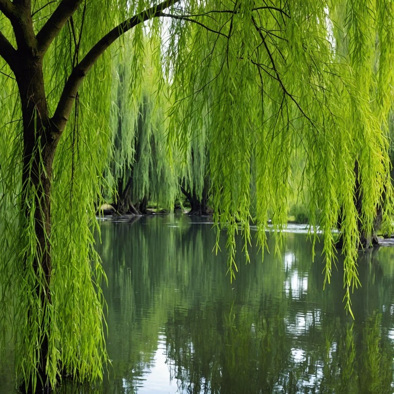 An acoustic guitar led instrumental that evokes the imagery of ripples beneath willow leaves on a calm lake, reflecting a sense of deep connection to nature and peaceful solitude. This composition is like a soothing lullaby that brings warmth and comfort.