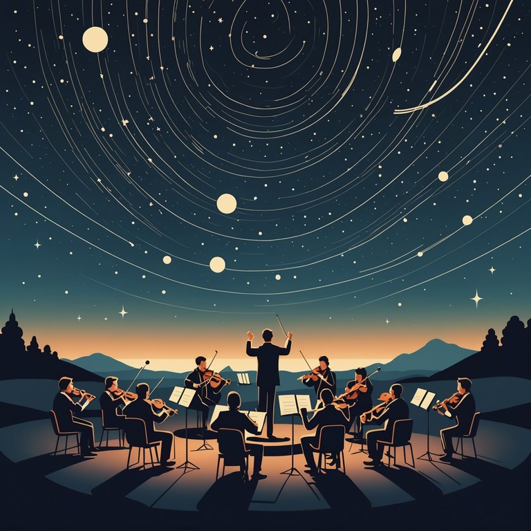 A blend of classical orchestral elements with futuristic, psychedelic synth sounds that weave together to form an epic auditory journey. As listeners, we are taken from the familiar into the realm of the extraordinary, experiencing both the grandeur of an orchestra and the limitlessness of space.