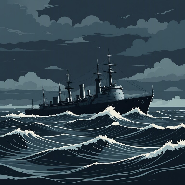 This instrumental track captures the formidable essence of the russian navy, blending a gritty, raw melody with the stoic pride of sailors. The composition conveys a powerful narrative of resilience and determination on the high seas, evoking the relentless spirit and the harsh oceanic conditions faced by these maritime warriors. The deep, booming sounds mimic the crashing waves and the sturdy vessels navigating through them.