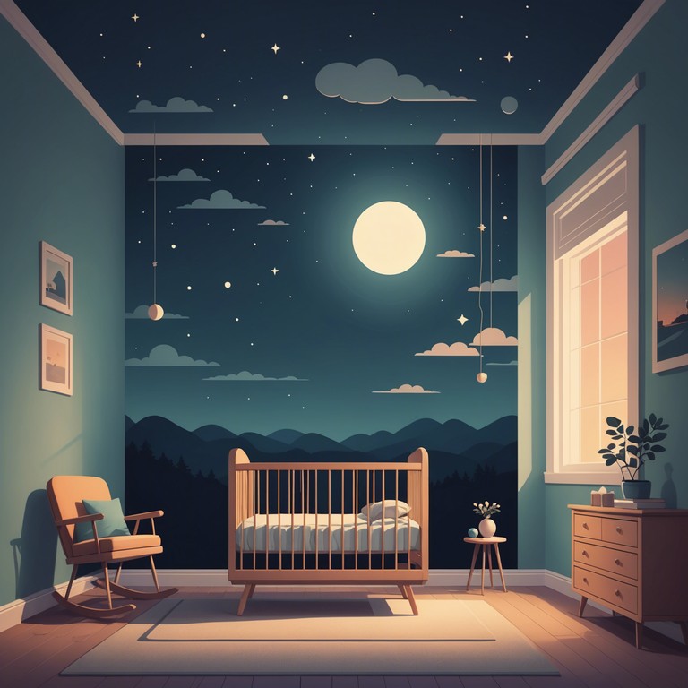 An ambient music box rendition creating a serene soundscape, designed to calm infants and provide a tranquil sleep environment with its dulcet, peaceful tones.