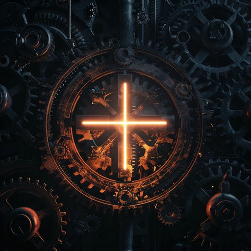 A cutting edge exploration of spirituality through heavy riffs, mechanical beats, and soaring atmospheric elements, creating a powerful journey beyond the physical to the divine realms. The track builds on intense industrial textures combined with ethereal, uplifting synths, driving a sense of awakening and transcendence amidst the chaos.