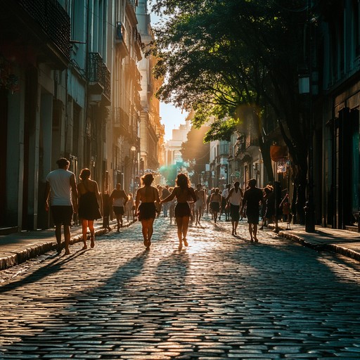 Imagine walking down a sunlit, cobblestone street in buenos aires, the warm summer breeze gently ruffling your hair as lively melodies play in the background. This instrumental tango piece combines traditional argentine rhythm with light, airy harmonies to create a sense of carefree joy. The music flows effortlessly, inviting you to dance and lose yourself in the moment.