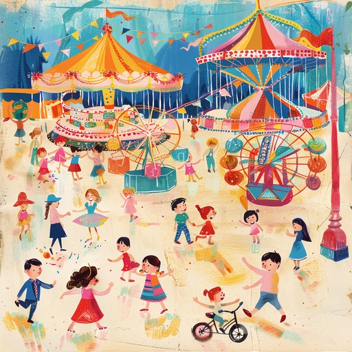 Experience the delight of a whimsical pop tune filled with bouncy, joyful melodies reminiscent of a bright carnival day. The playful xylophone leads the way, creating an uplifting and cheerful atmosphere that brings a smile to your face.