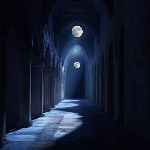 Dive into the shadowy corridors of an ancient cathedral where haunting synths and ethereal textures paint a mystical soundscape. Shadows move with a ghostly presence, creating an immersive, chilling atmosphere that whispers secrets of forgotten times.