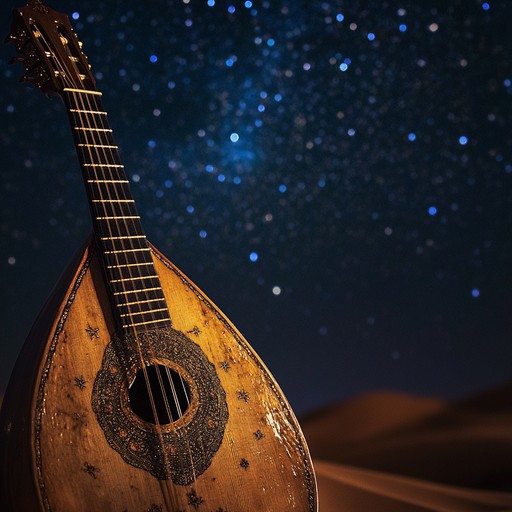 A soulful instrumental featuring the oud, weaving haunting middle eastern melodies that evoke deep longing and reflection, painting images of endless deserts and timeless journeys in search of connection.