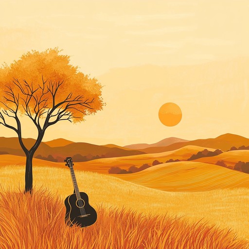 An instrumental sertanejo track that captures the serenity of the brazilian countryside at dusk, with gentle melodies and soothing rhythms that evoke images of golden fields swaying under a warm sunset.