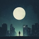 an introspective rap beat, piano driven, exploring urban loneliness
